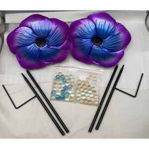 Vivid Flower Bee Watering Station Metal Butterfly Water Feeder Cup w/30 Balls...